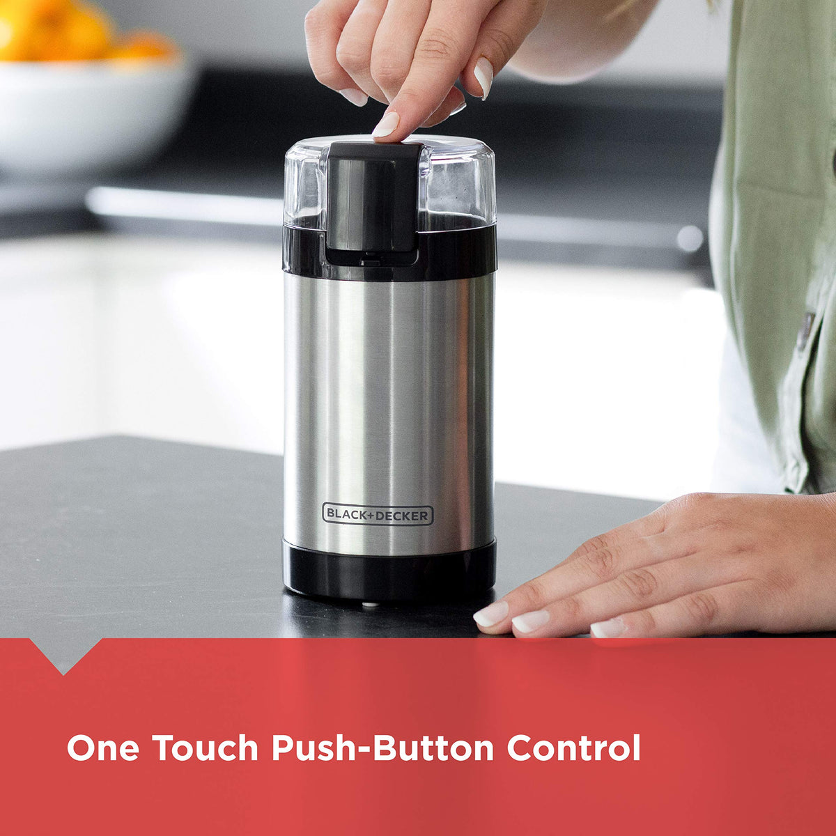 One-Touch Coffee & Spice Grinder with Stainless Steel Blades M889