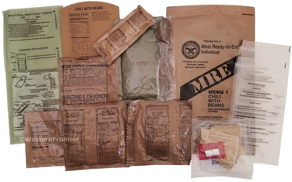 12 Meals Military Surplus Meal Ready to Eat P621152