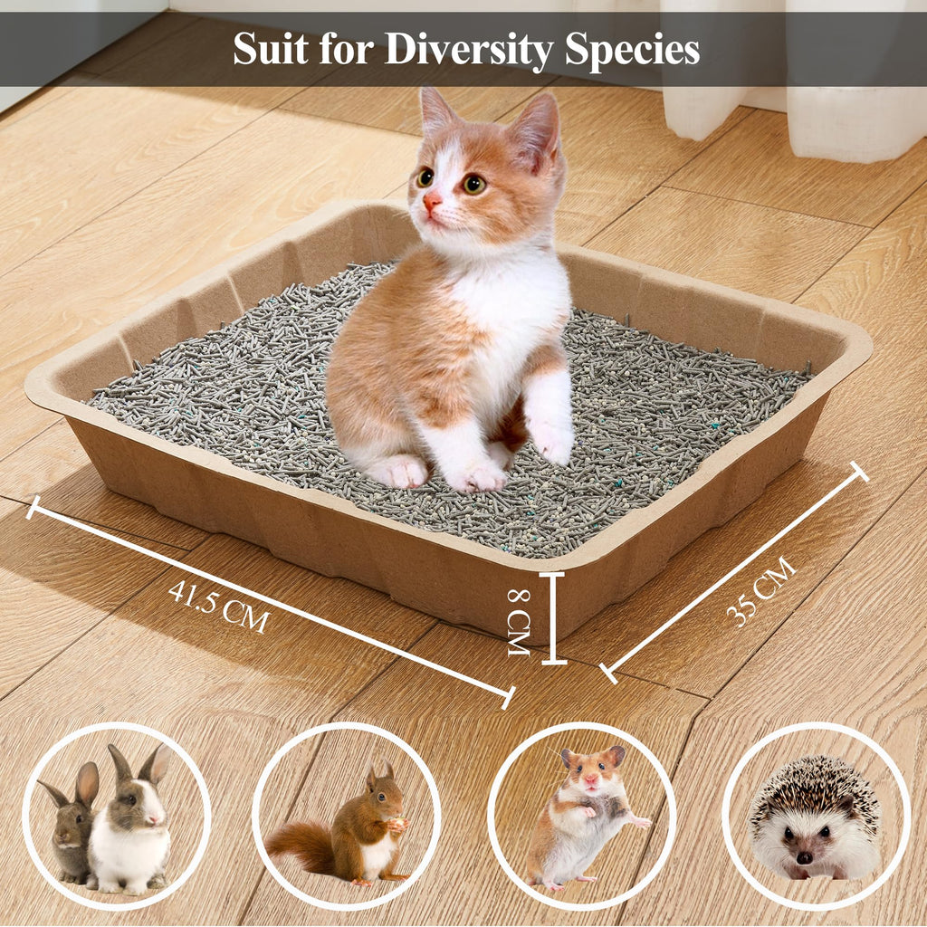 Disposable Cardboard Cat Litter Boxes 5 Pack Z39876