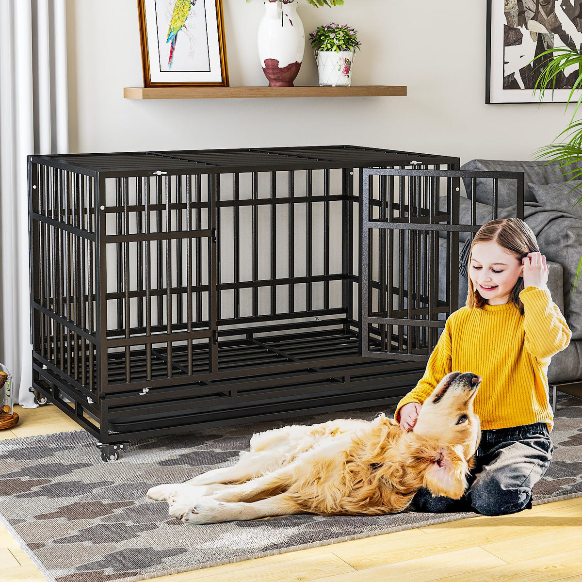 48 Inch Heavy Duty Dog Crates H478