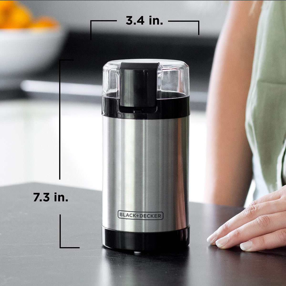 One-Touch Coffee & Spice Grinder with Stainless Steel Blades M889
