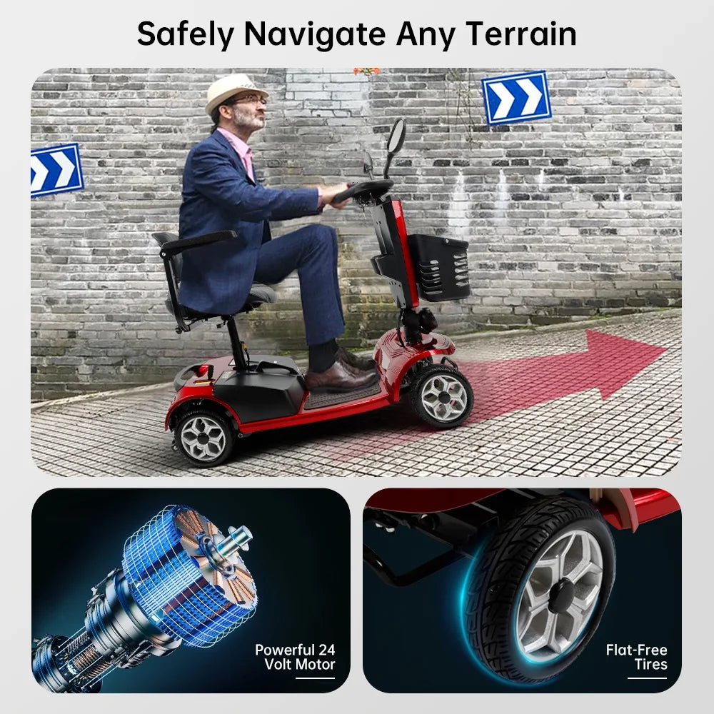 Electric Powered Mobility Scooter with Cup Holder C6968