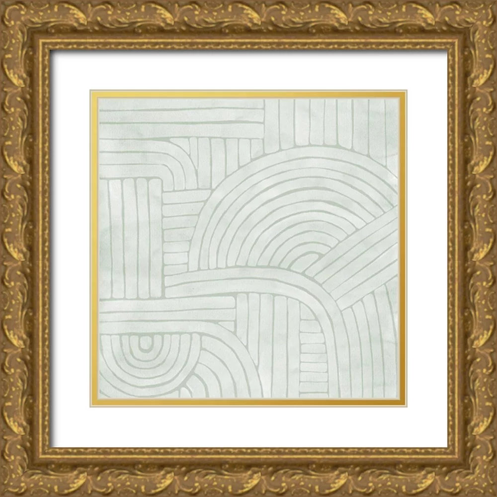 12x12 Gold Ornate Wood Framed Art Print P5755