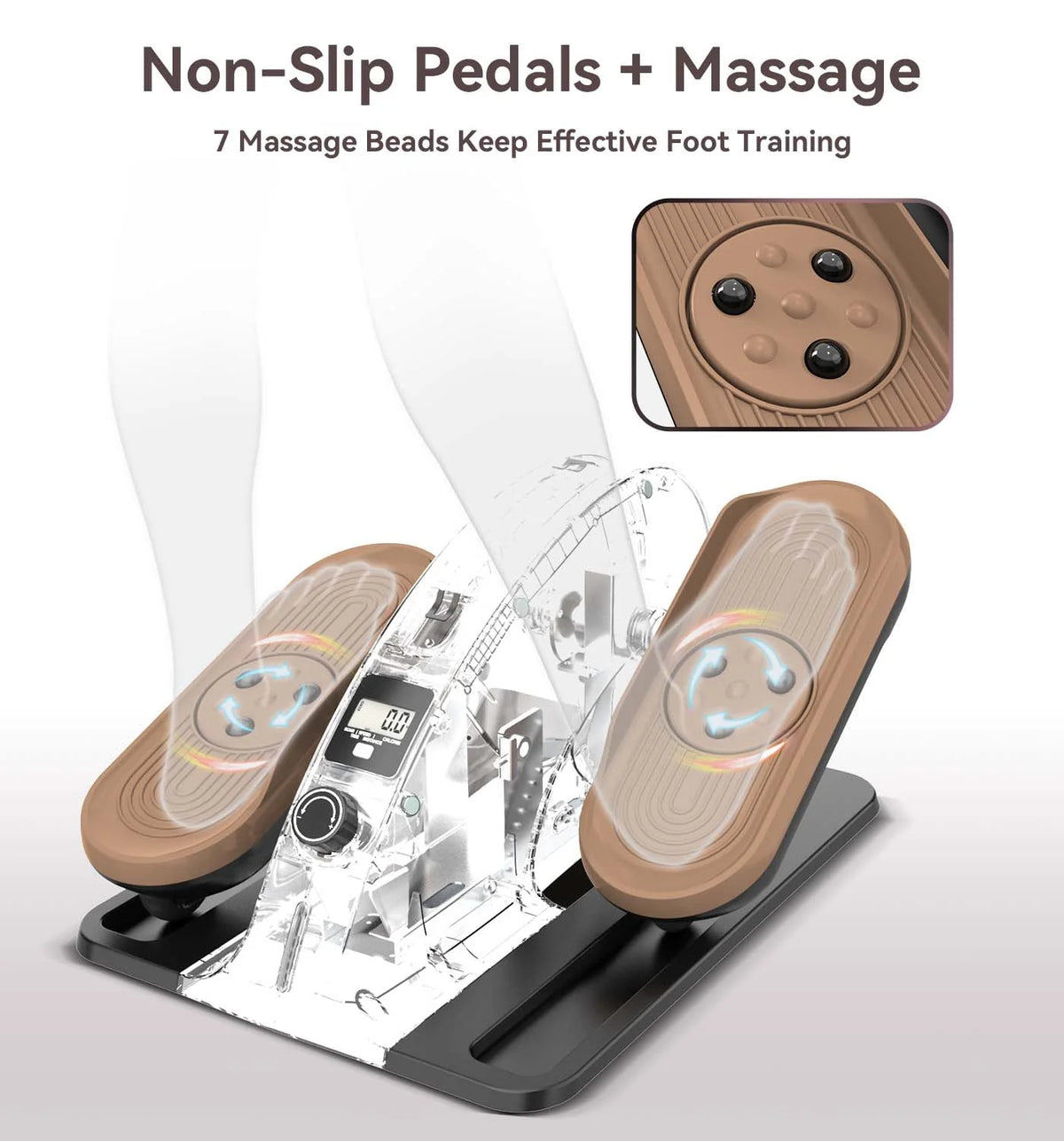 Under Desk Elliptical Machine with Adjustable Resistance X5386