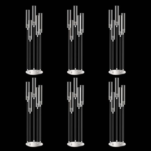 10pcs Black 5 Arms Candelabra Centerpieces J444726