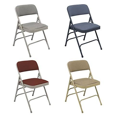 Cafe Beige Fabric Folding Chair H428519