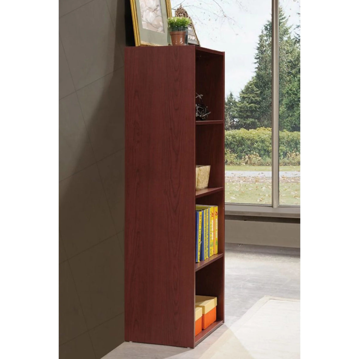Modern 4-Shelf Bookcase Z952712