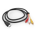 HDMI to RCA Cable, 1080P 5ft/1.5m HDMI Male to 3-RCA Video Audio AV Cable Z1881
