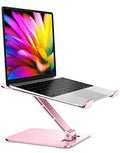 Pink Height Adjustable Aluminum Laptop Stand Z9129
