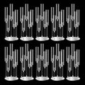 10pcs Black 5 Arms Candelabra Centerpieces J444726