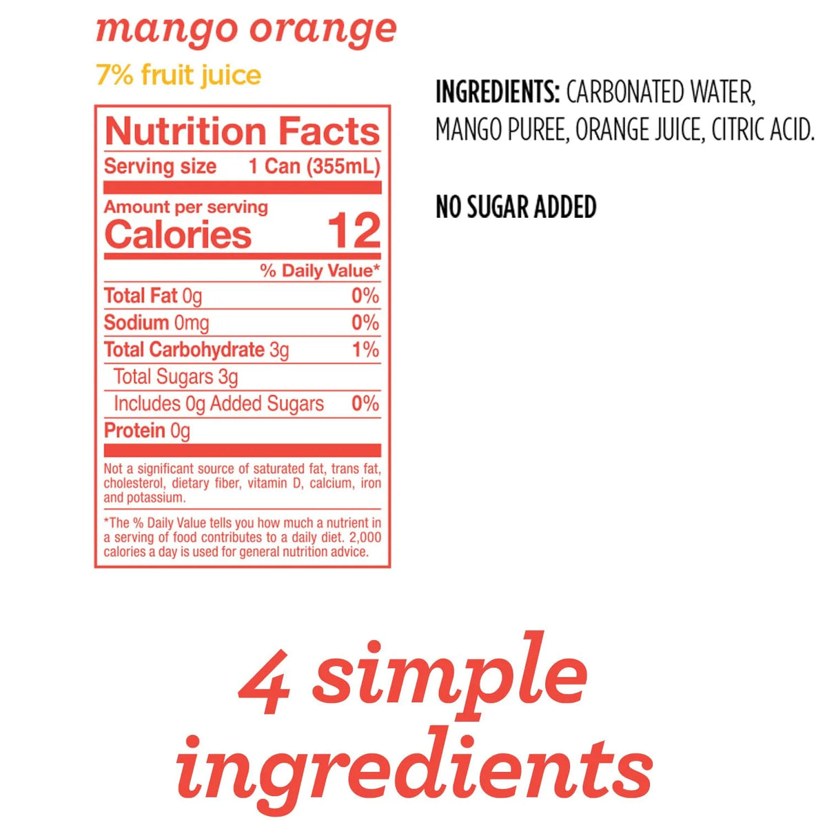 Sparkling Water, 4 Flavor Variety Pack, 12 Fl Oz (Pack Of 20) W7379