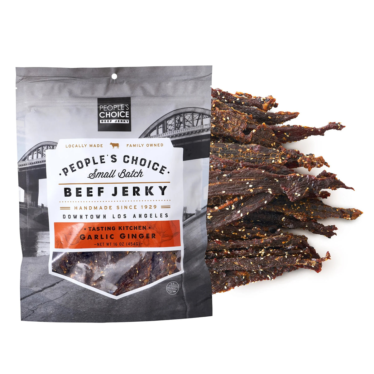 Garlic Ginger Beef Jerky 1 Pound J786