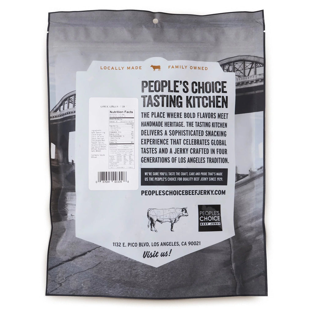 Garlic Ginger Beef Jerky 1 Pound J786