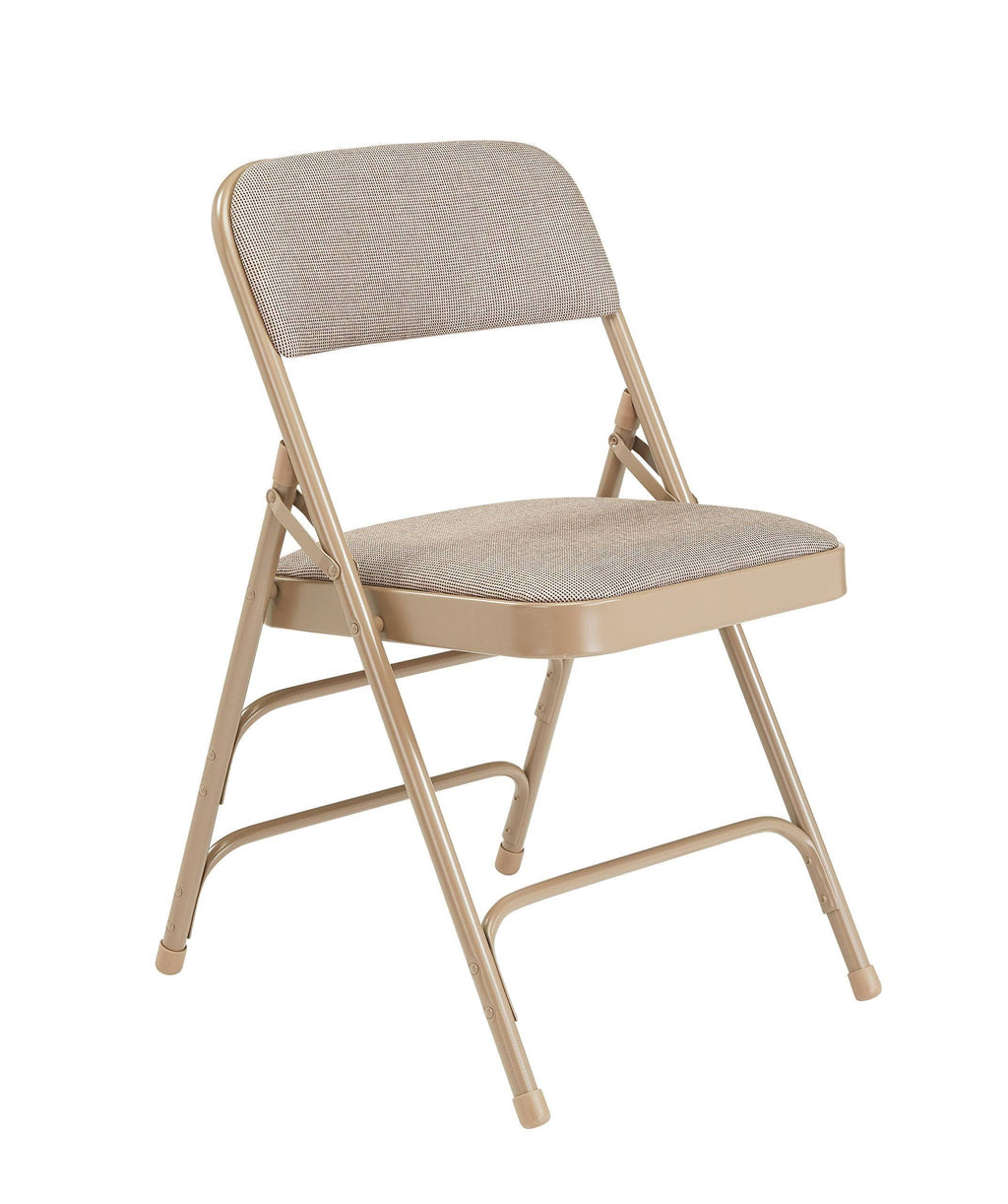Cafe Beige Fabric Folding Chair H428519