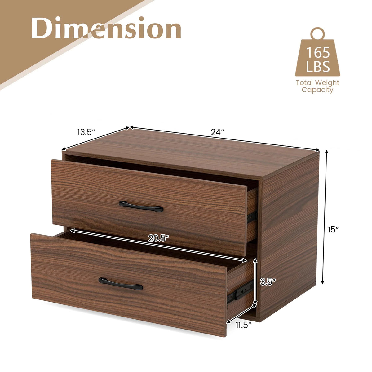 Stackable 2 Drawer Storage Organizer H475054