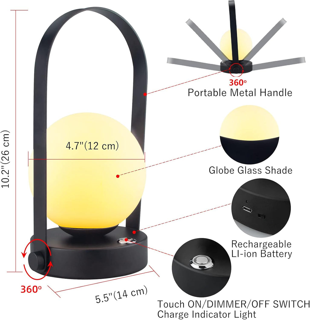 Cordless Table Lamp with Brightness Dimmable T88647