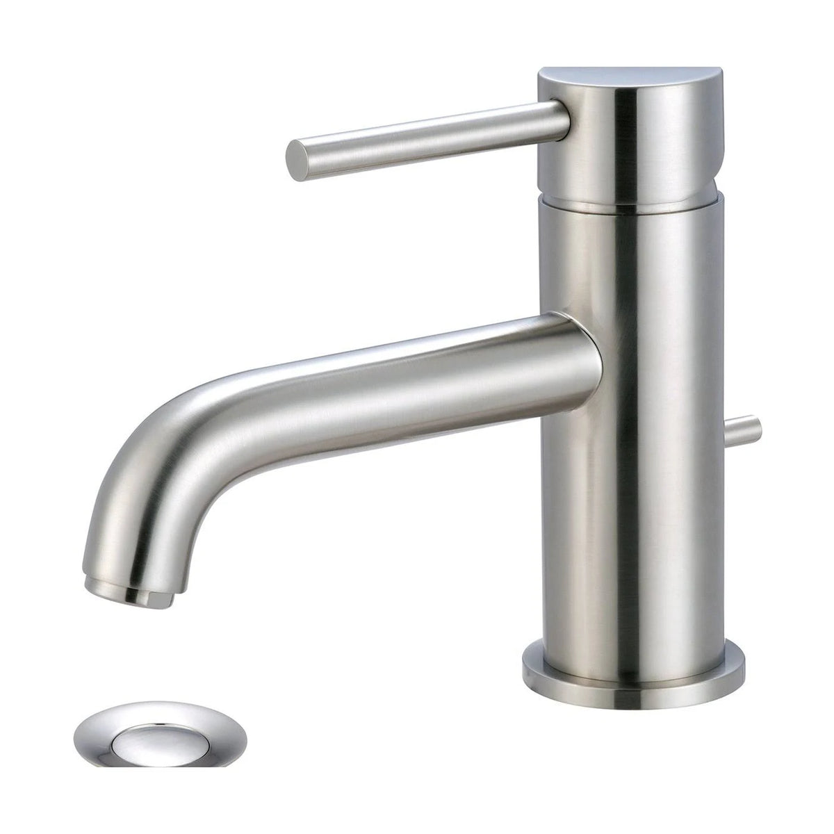 Brushed Nickel Single Hole Bathroom Faucet G5353