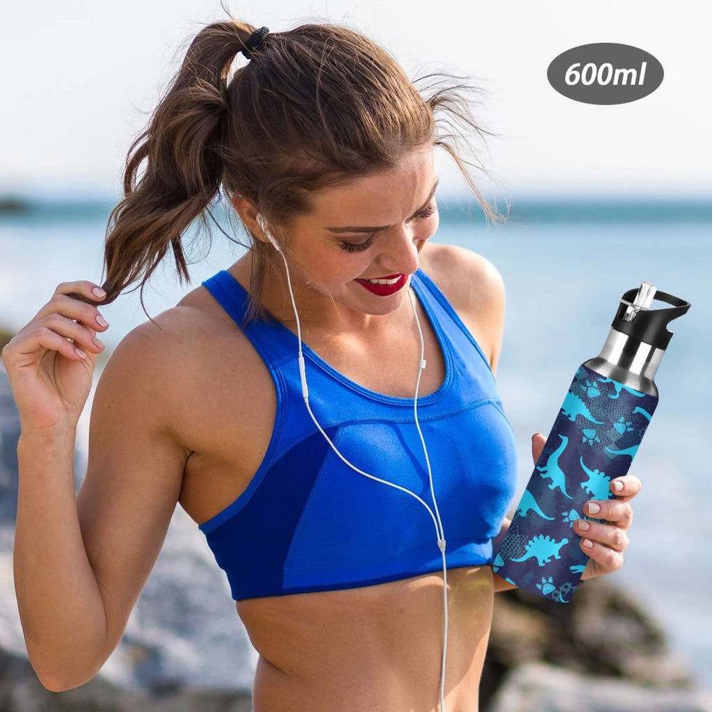 Stainless Steel Insulated Water Bottle with Straw Lid F133