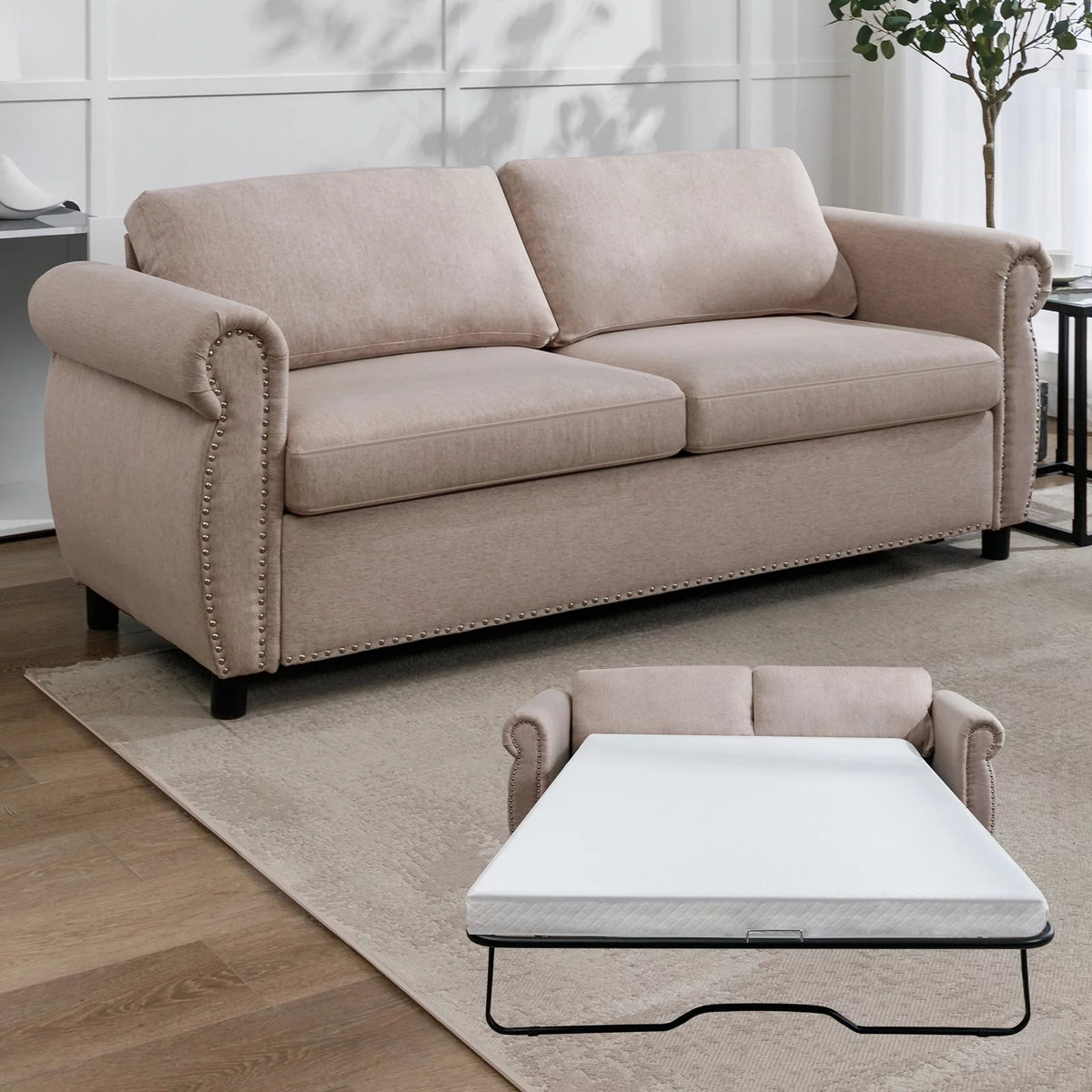 Queen Size Pull Out Sofa Bed T79913