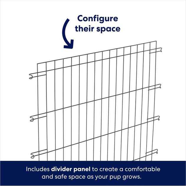 Double Door Wire Dog Crate J4300