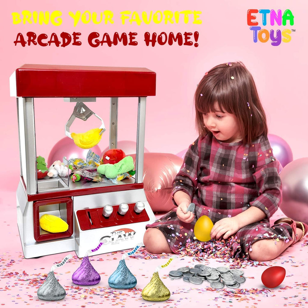 Mini Arcade Claw Machine Candy Prize Dispenser Game M2719
