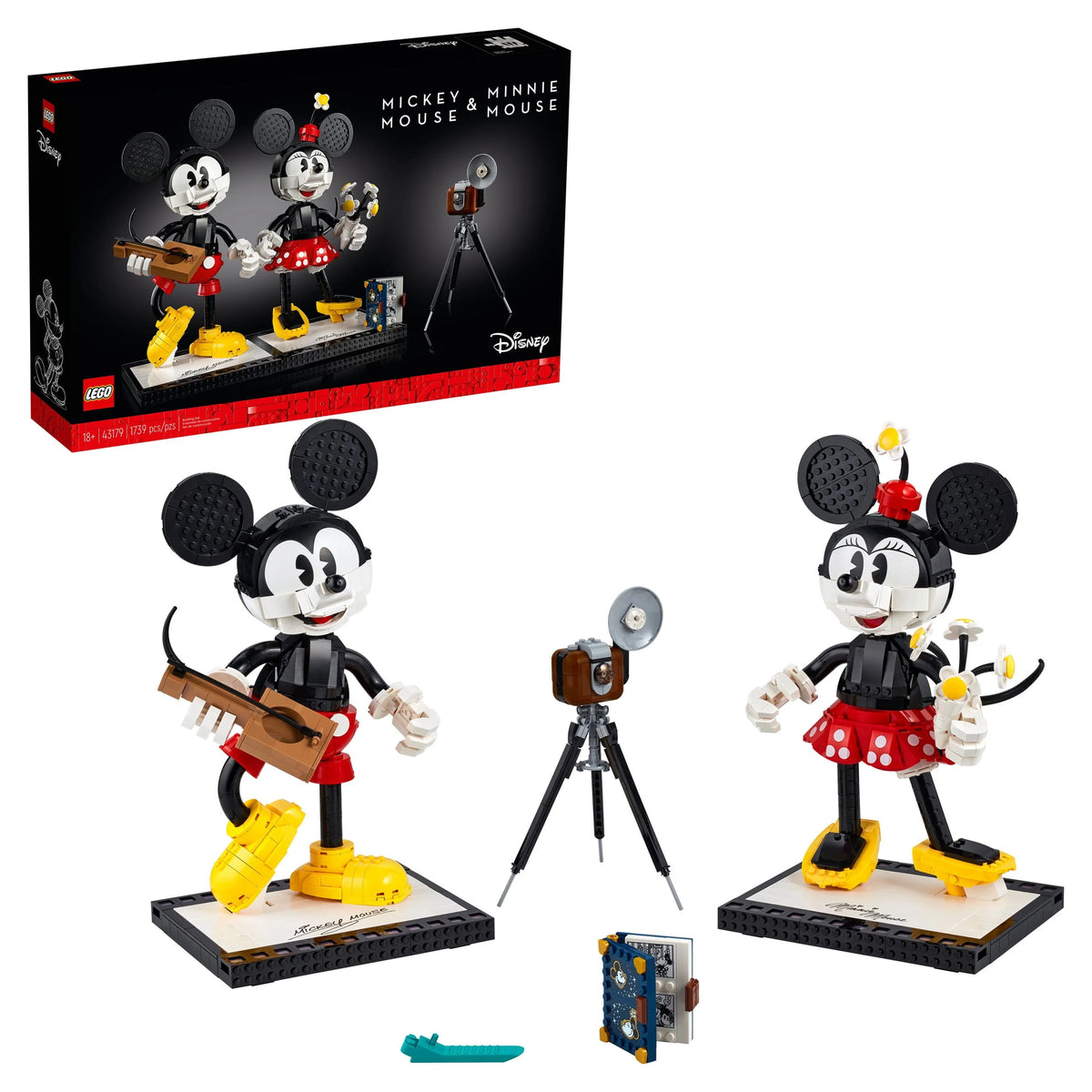 Mickey Mouse & Minnie Mouse Buildable Characters 1,739 Pieces F721