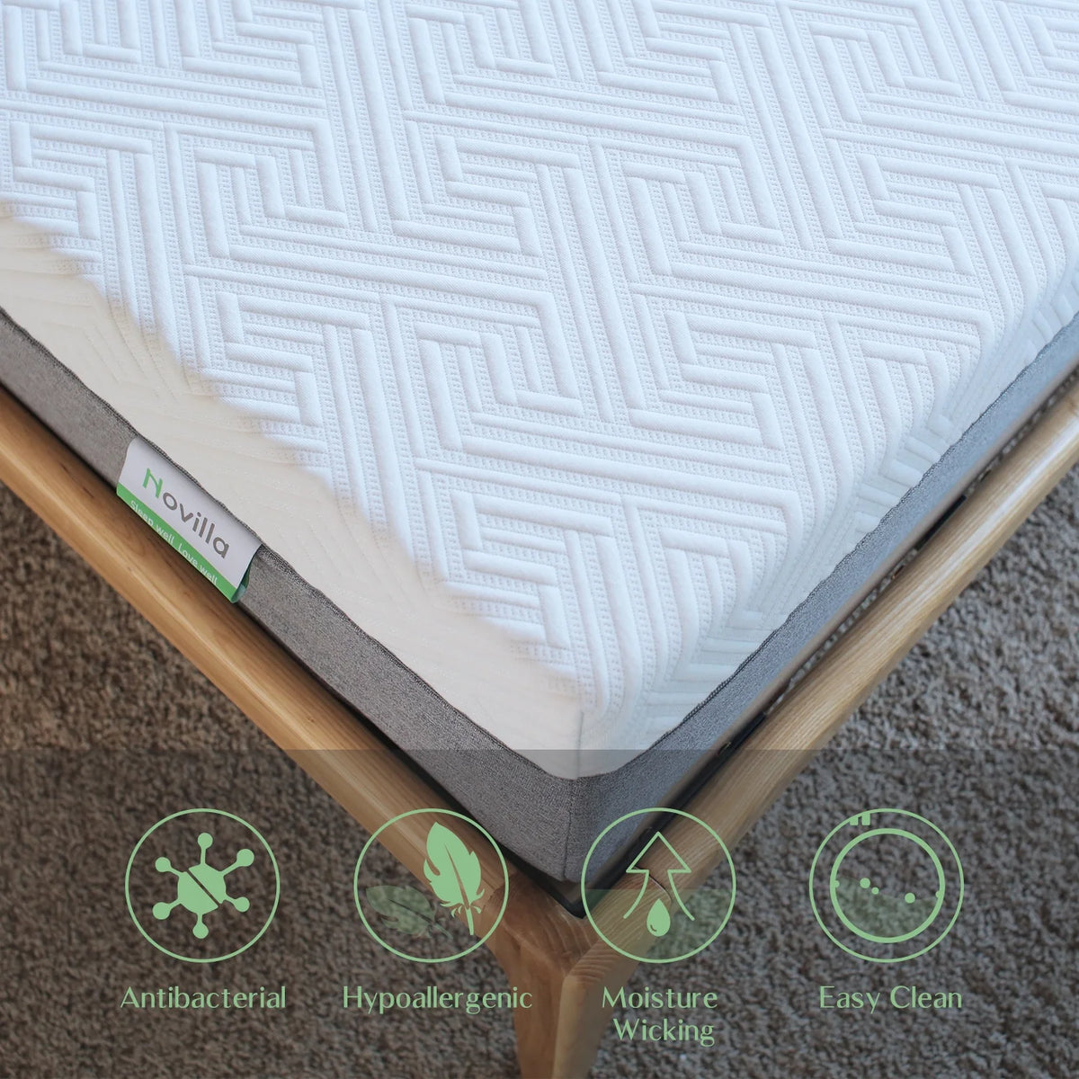 10 inch Gel Memory Foam Queen Size Mattress N84216