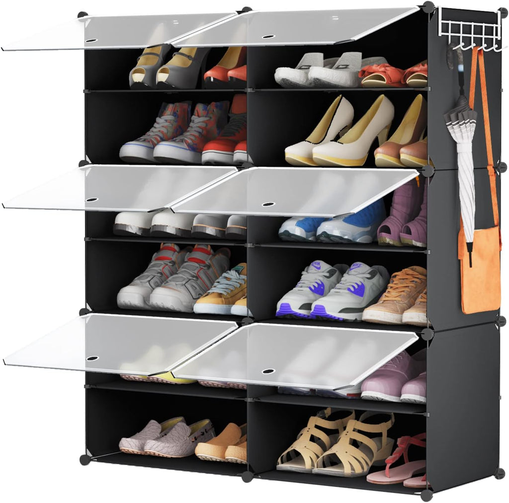 6 Tier Shoe Storage Cabinet with Doors Z167871