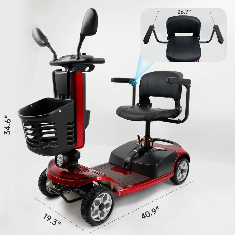 Electric Powered Mobility Scooter with Cup Holder C6968