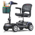 Blue Electric Mobility Scooter with Basket M1295