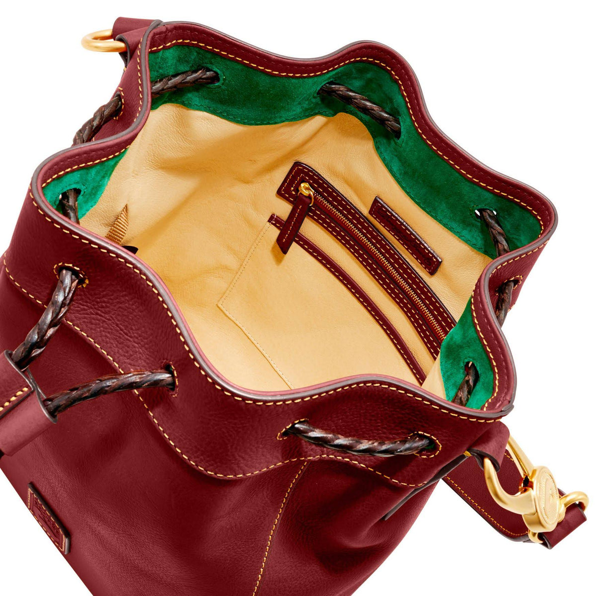 Bordeaux Drawstring Bucket Bag G311