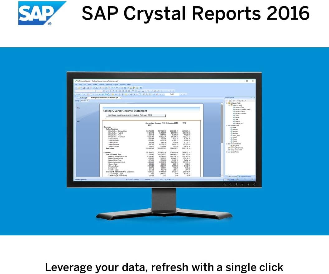 Crystal Reports 2016 Reporting software [32 Bit] L22594