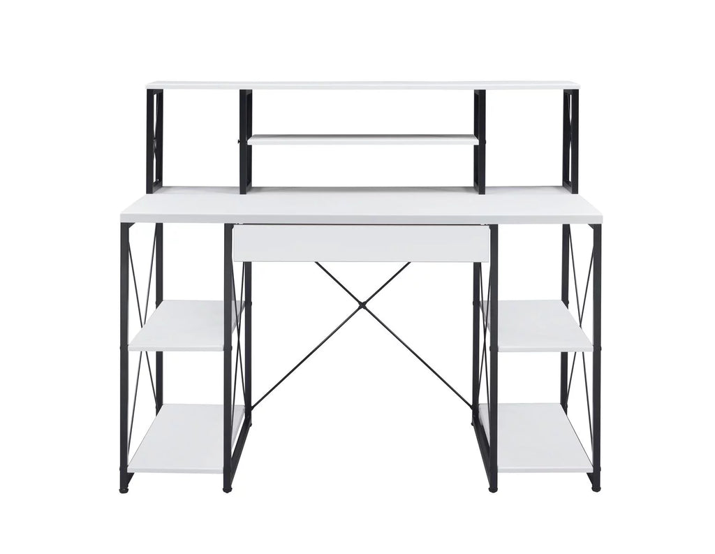 White & Black Desk J283
