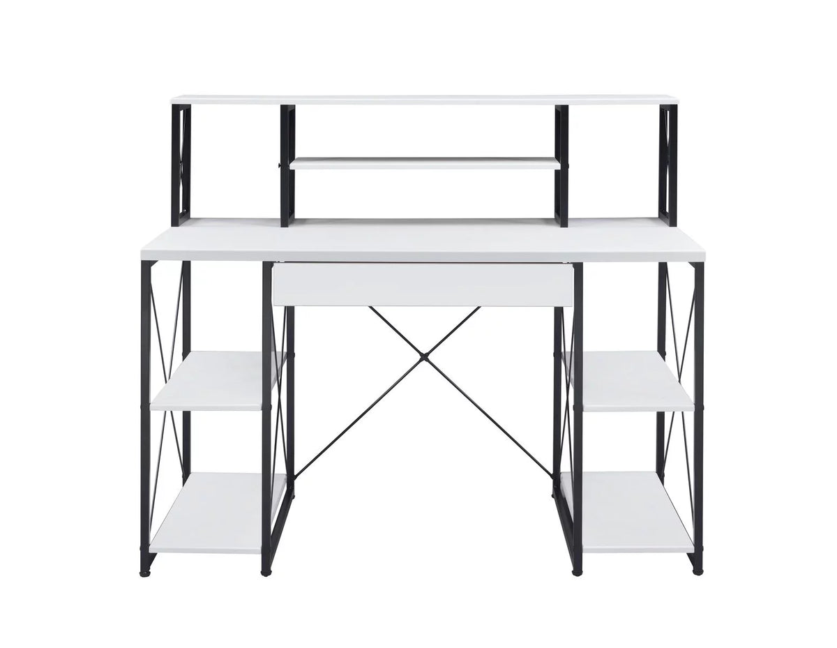 White & Black Desk J283