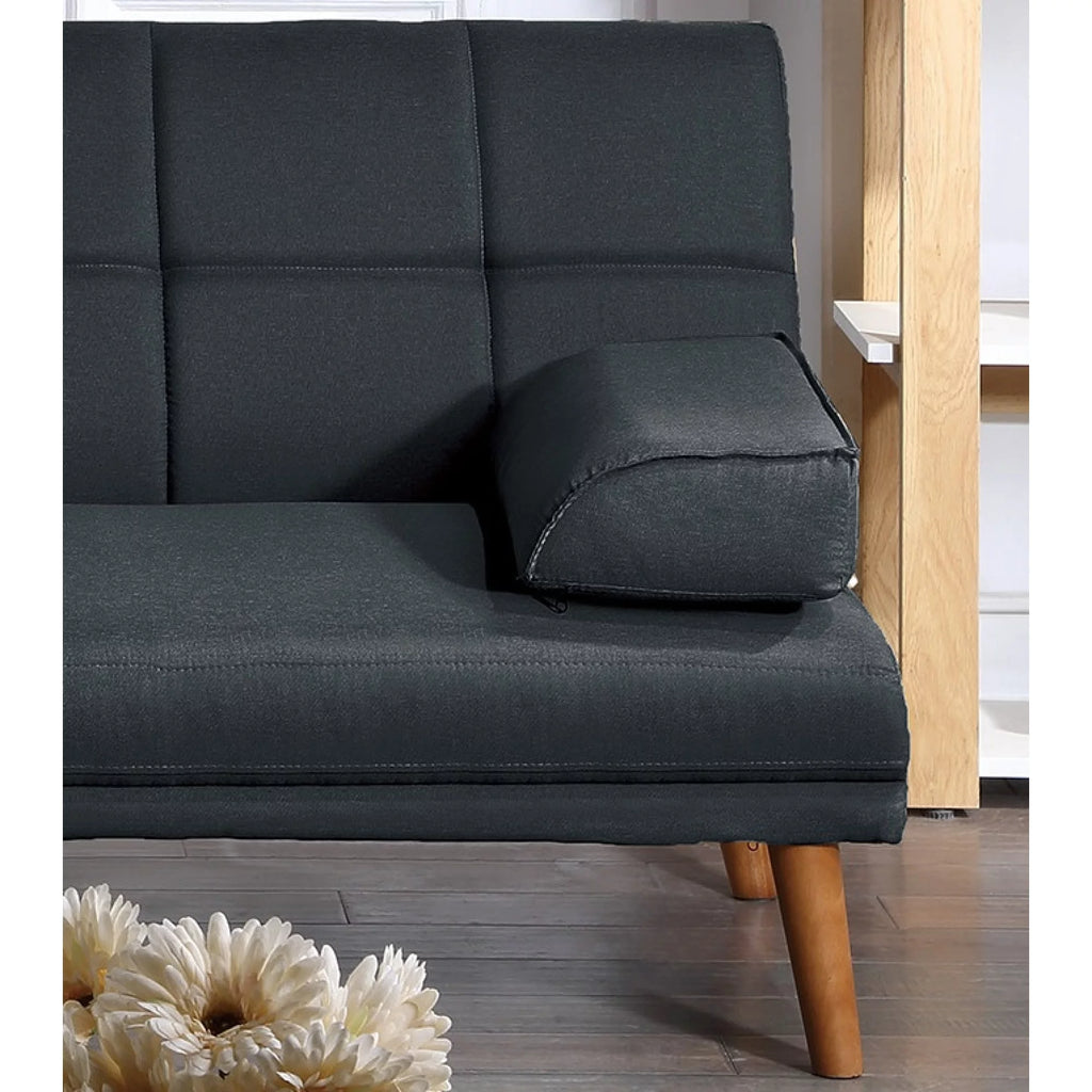 Black Polyfiber Sectional Sofa Set with Chaise Z321374