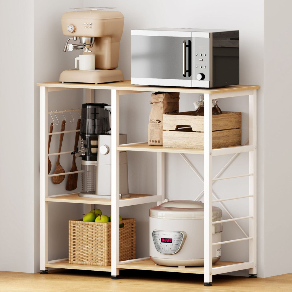 Maple 4-Tier Kitchen Baker's Rack Microwave Stand Storage Rack S600161