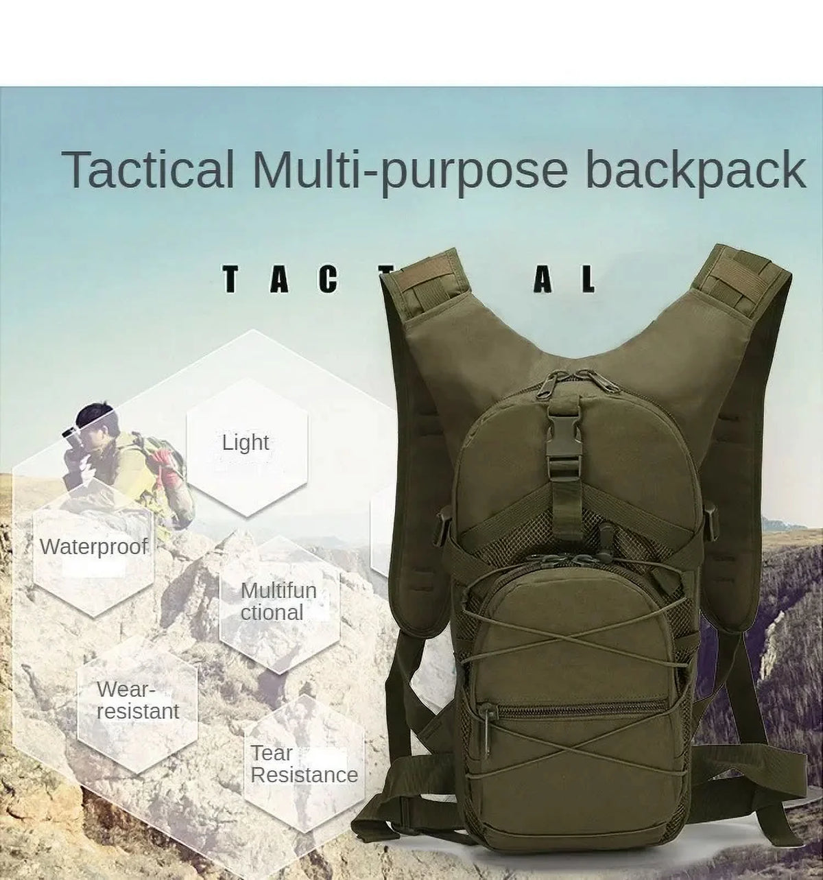 Molle Backpack Outdoor Sports Bicycle Backpacks Cycling Climbing Hiking Trekking Camping Bag N780065