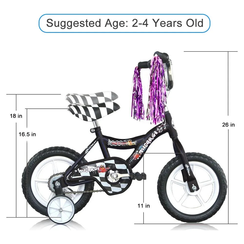 12 Kid's Beginner Bicycle Foam Tire Black K804445