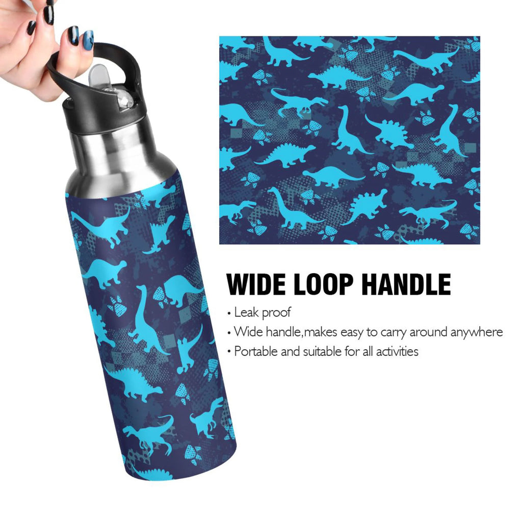Stainless Steel Insulated Water Bottle with Straw Lid F133