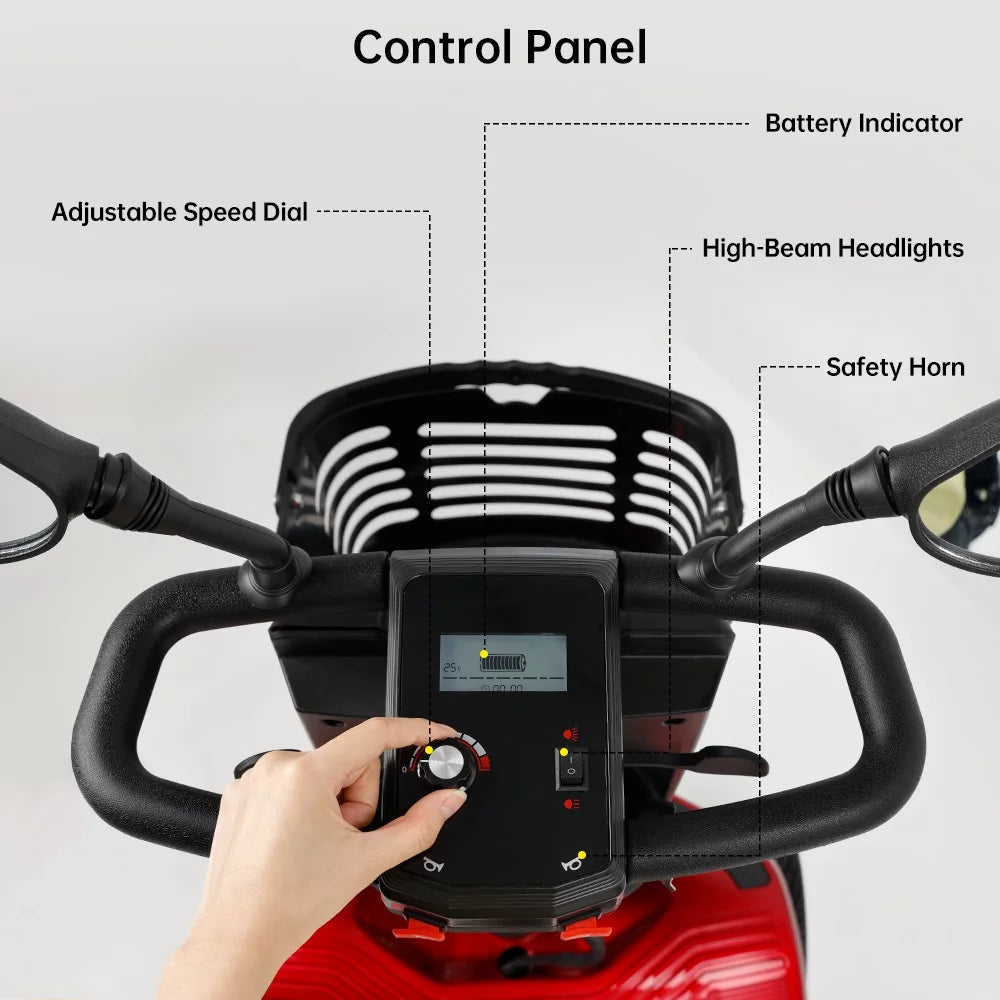 Electric Powered Mobility Scooter with Cup Holder C6968