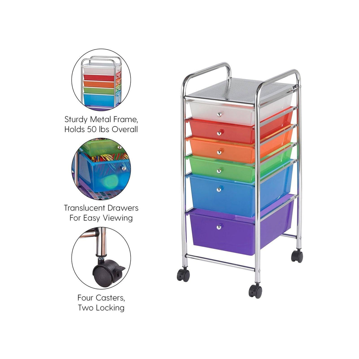 6 Drawer Mobile Organizer Z352365