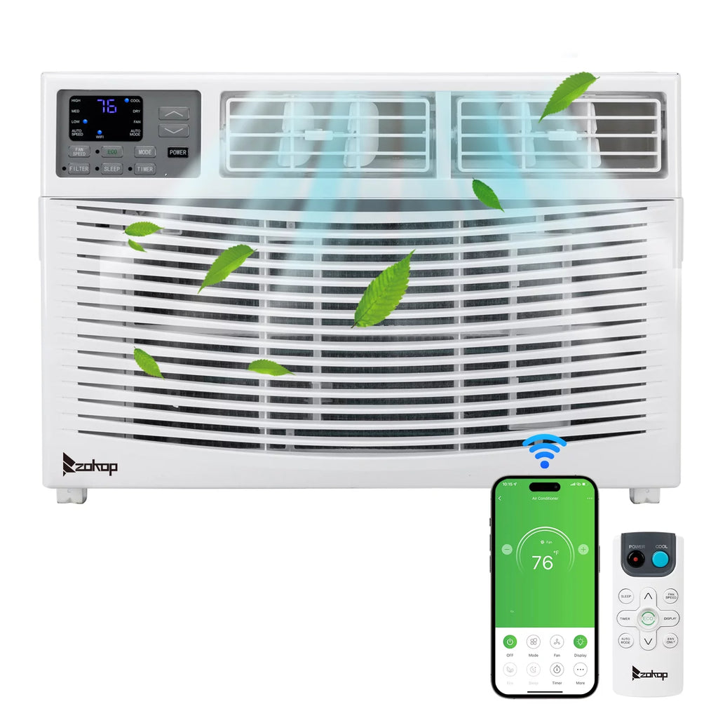 12000BTU 115V White Window-Mounted Air Conditioner with Remote Control Q32671