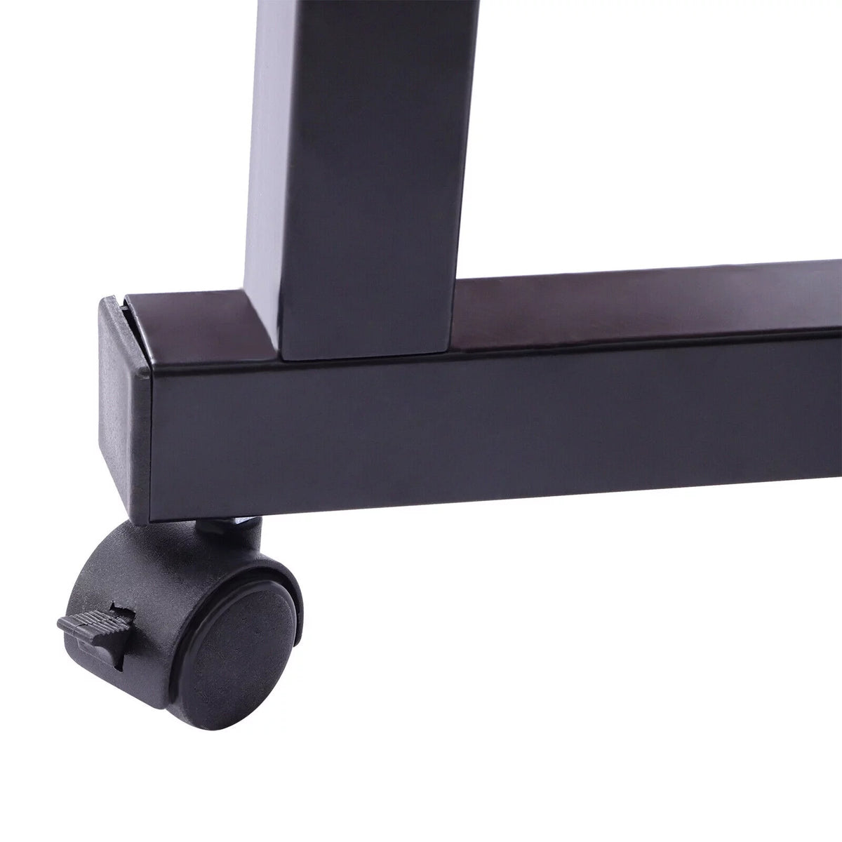 Rolling Computer Desk Corner Laptop Table E9692