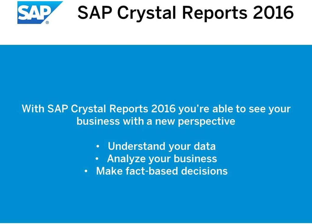 Crystal Reports 2016 Reporting software [32 Bit] L22594