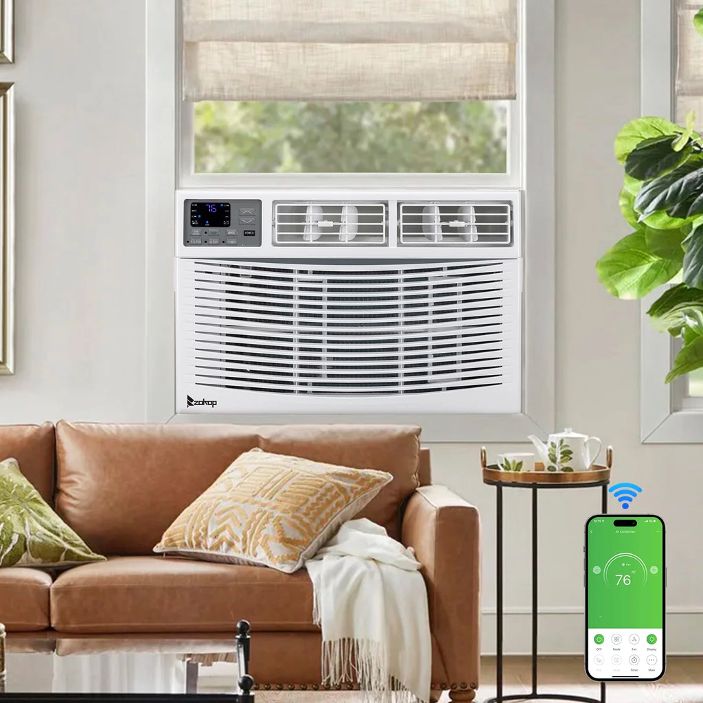 12000BTU 115V White Window-Mounted Air Conditioner with Remote Control Q32671