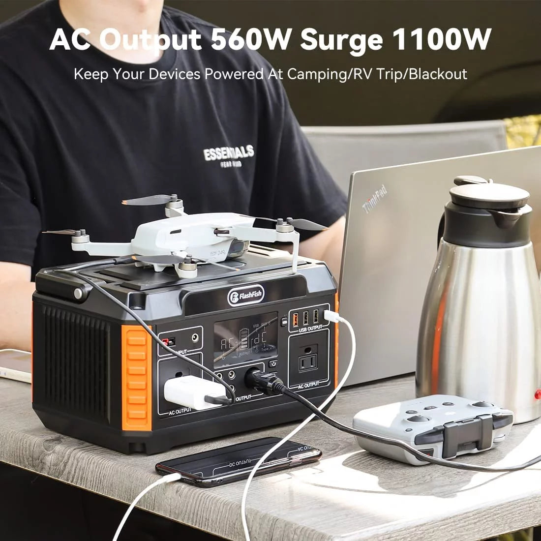 560W Portable Power Station F325204