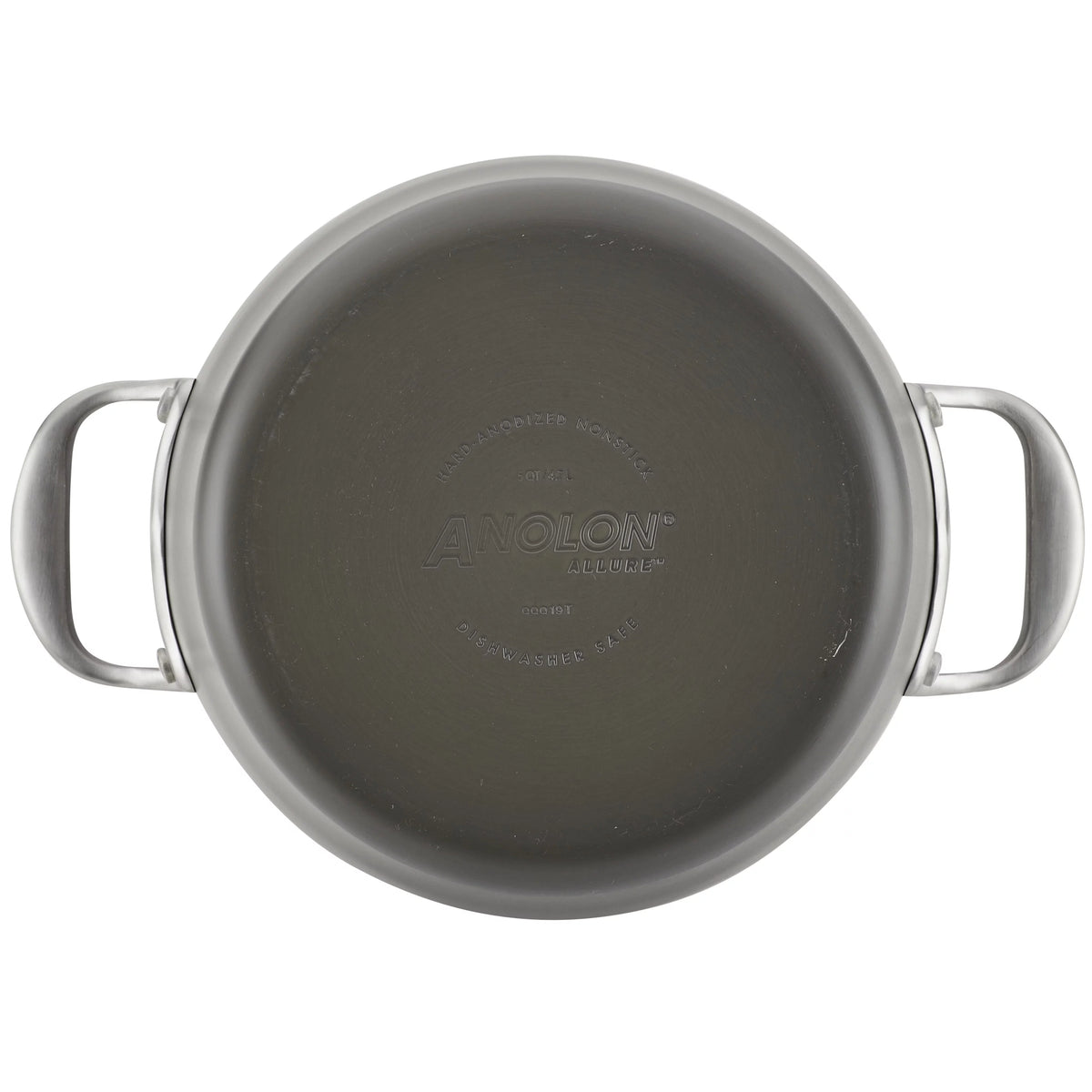 Hard-Anodized Nonstick Dutch Oven with Lid, 5 Quart, Dark Gray Q320