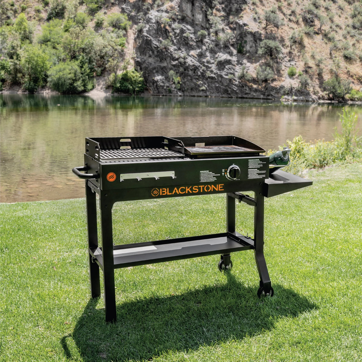 Propane Griddle and Charcoal Grill Combo H296