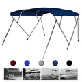 4 Bow Bimini Top Boat Cover with Storage Boot, Navy Blue A54026